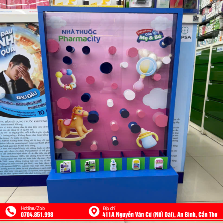 THI CÔNG POSM BACKDROP SỰ KIỆN CẦN THƠ