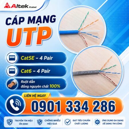 Cáp Mạng Cat5e & Cat6 UTP Altek Kabel Cáp Mạng Cat5e & Cat6 UTP Altek Kabel