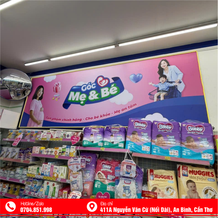 THI CÔNG POSM BACKDROP SỰ KIỆN CẦN THƠ