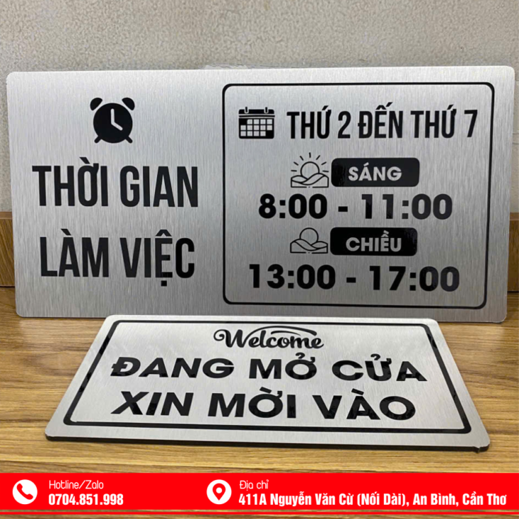IN BẢNG SỐ NHÀ, ALU MICA