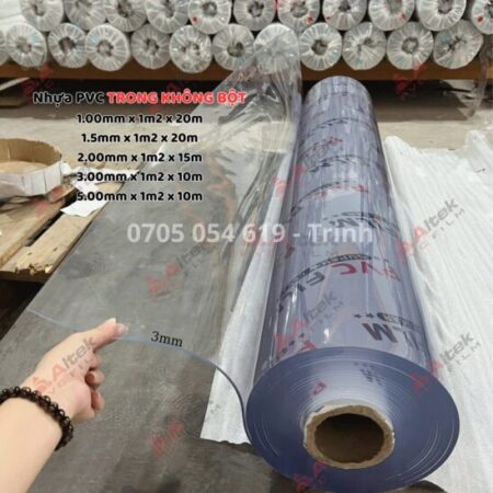 Màng nhựa pvc Trong Suốt hàng chính hãng Công Ty Altek Pvc Film