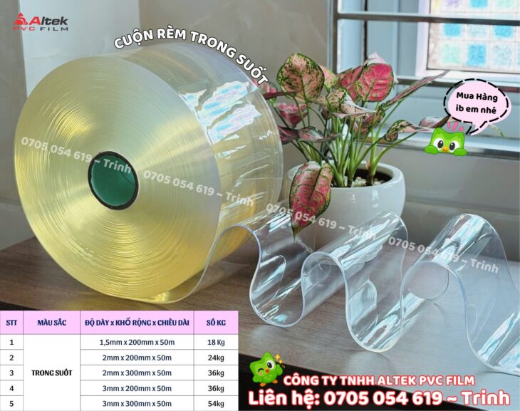 Báo giá rèm nhựa pvc ngăn lạnh tại kho Bình Tân
