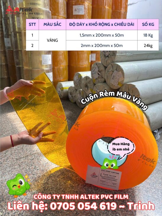Báo giá rèm nhựa pvc ngăn lạnh tại kho Bình Tân