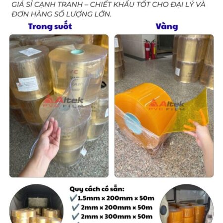 Rèm nhựa PVC ngăn lạnh- hàng sẵn kho, giao nhanh toàn quốc