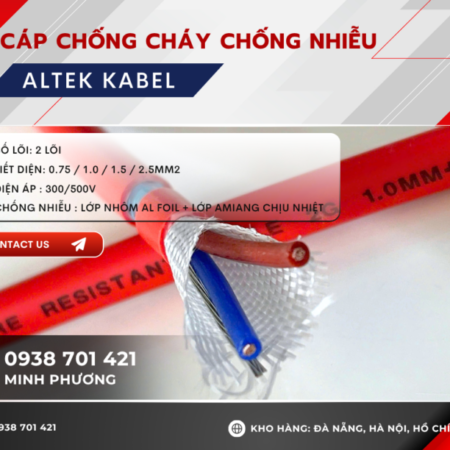 Cáp chống cháy chống nhiễu 2 lõi – Hàng sẵn kho, giao nhanh toàn quốc