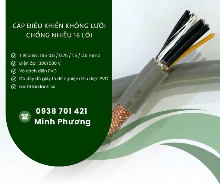 Cáp điều khiển không chống nhiễu 16×0.75mm² chính hãng Altek Kabel Đà Nẵng, Huế