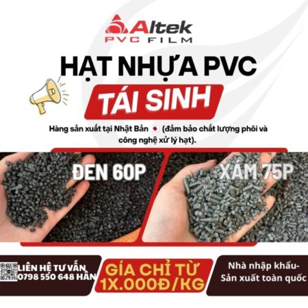 Hạt nhựa pvc xám 75P và đen 60P- giá cực tốt
