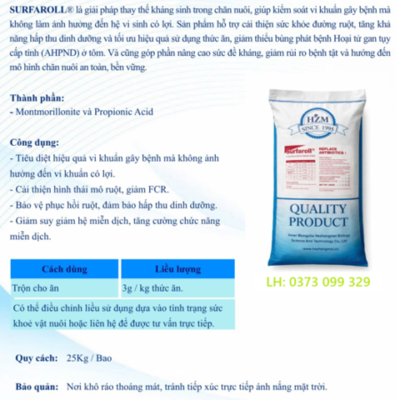 Khoáng sét SURFAROLL® – HỖ TRỢ GIẢM NGUY CƠ AHPND