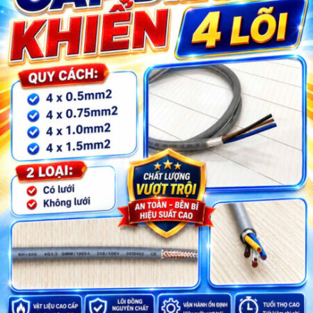 CẦN BÁN Cáp Điều Khiển ALTEK KABEL 4 Lõi – Vận Hành Ổn Định