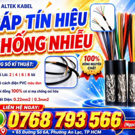 CẦN BÁN Cáp Tín Hiệu Chống Nhiễu ALTEK KABEL – Giải Pháp Cho Hệ Thống Điều Khiển Và Tự Động Hóa