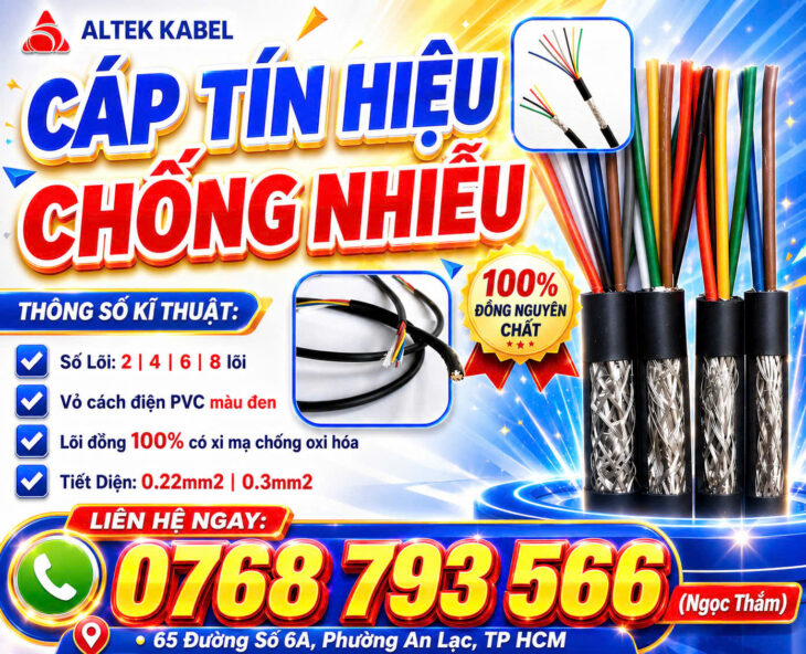 CẦN BÁN Cáp Tín Hiệu Chống Nhiễu ALTEK KABEL – Giải Pháp Cho Hệ Thống Điều Khiển Và Tự Động Hóa
