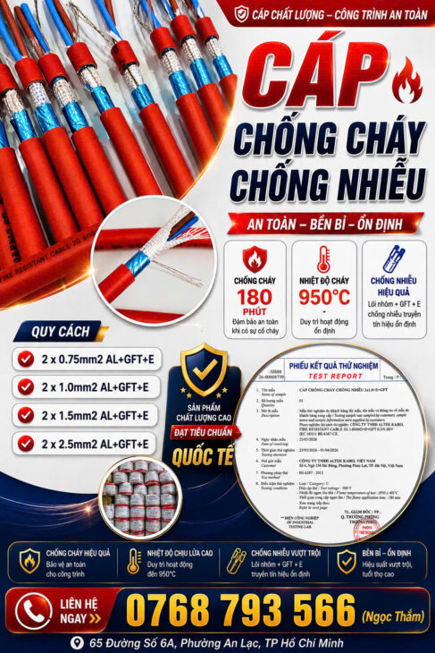 CẦN BÁN Cáp Chống Cháy Chống Nhiễu Altek Kabel – Uy Tín, Chất Lượng Cao