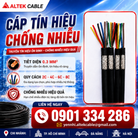 Cáp Tín Hiệu 0.3mm² Altek Kabel Chống Nhiễu Nhiều Lõi