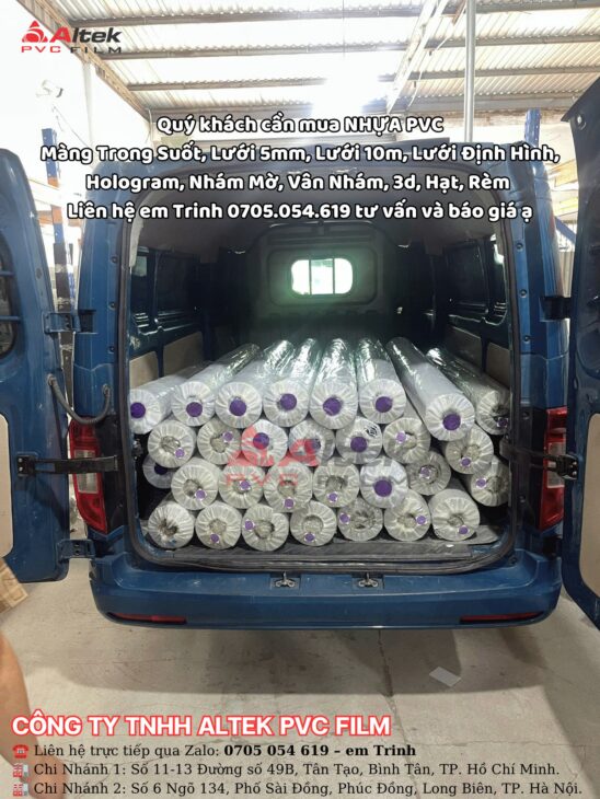 Màng nhựa pvc Trong Suốt hàng chính hãng Công Ty Altek Pvc Film