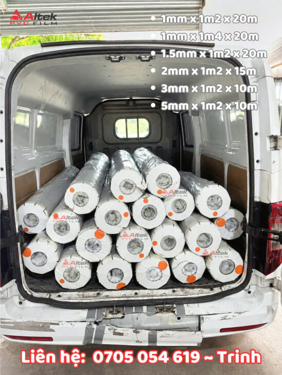 Cuộn nhựa pvc dẻo loại khổ 1m2 – khổ 1m4 hàng sẵn kho