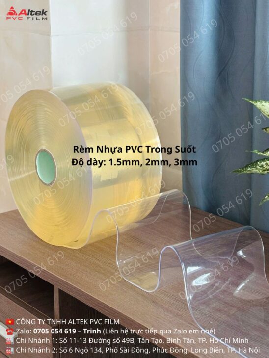 Rèm nhựa pvc giải pháp ngăn lạnh ngăn bụi ngăn gió giữ nhiệt