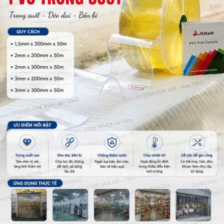 Màng nhựa pvc chính hãng Altek Pvc Film, giá tốt, chất lượng cao