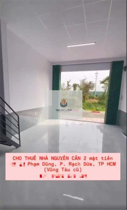 CHO THUÊ NHÀ C4 MẶT TIỀN – KHU ĐÔ THỊ CHÍ LINH, TPVT 🔥