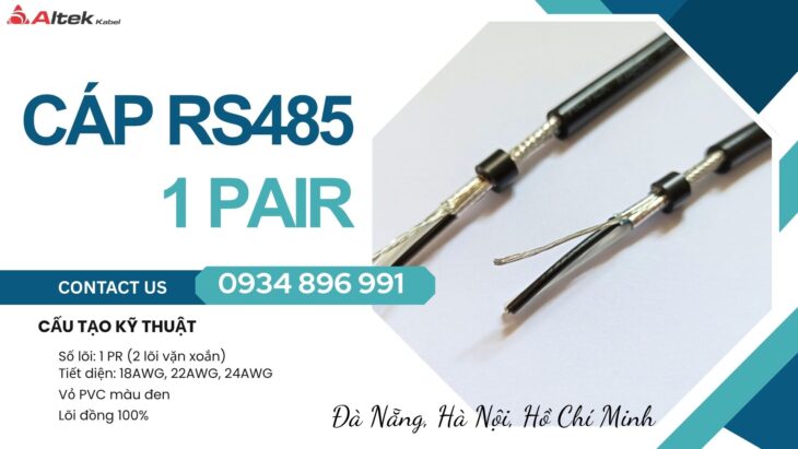 Sẵn Hàng Cáp Tín Hiệu RS485 24 AWG: Cần Thơ, Bình Dương, Vũng Tàu