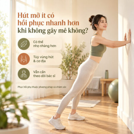 Hút mỡ ít có hồi phục nhanh hơn khi không gây mê không?