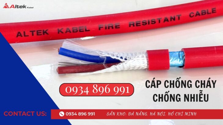 Cáp Điện Chống Cháy Chống Nhiễu 2 Lõi Giao Ngay Quảng Bình, Quảng Nam, Quảng Ngãi.