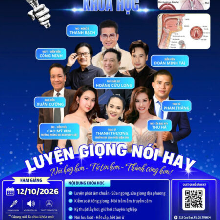 CHIÊU SINH KHÓA LUYỆN GIỌNG NÓI – TỰ TIN HƠN MỖI NGÀY!