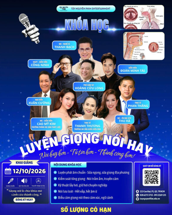 CHIÊU SINH KHÓA LUYỆN GIỌNG NÓI – TỰ TIN HƠN MỖI NGÀY!