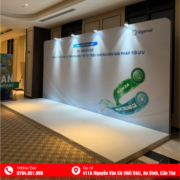 THI CÔNG BOOTH BACKDROP TẠI CẦN THƠ