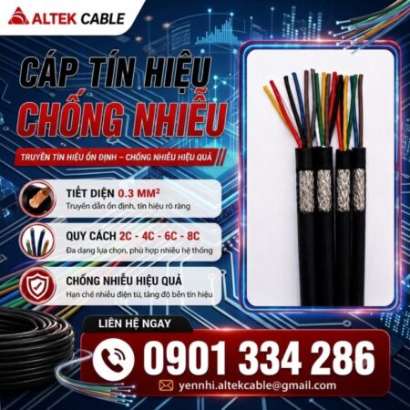 Cáp Tín Hiệu Chống Nhiễu 0.3mm² Ruột Đồng ALTEK KABEL