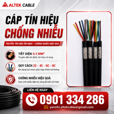 Cáp Tín Hiệu Chống Nhiễu 2×0.30mm² ALTEK KABEL