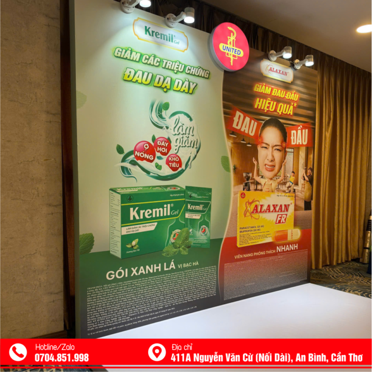 THI CÔNG BOOTH BACKDROP TẠI CẦN THƠ