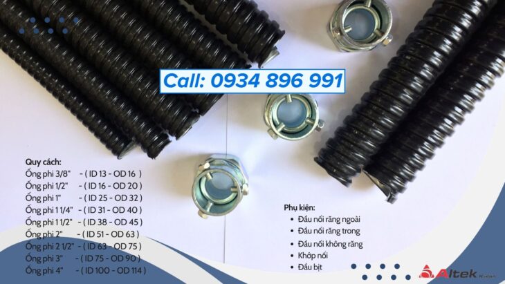 Ống Kẽm Bọc Thép Và Đầu Nối Phi 45 Bình Dương, Cần Thơ, Long An