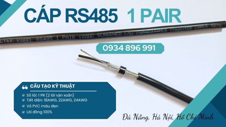 Sẵn Hàng Cáp Tín Hiệu RS485 24 AWG: Cần Thơ, Bình Dương, Vũng Tàu