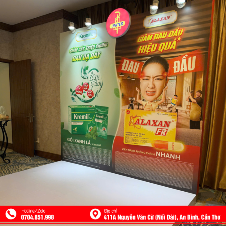 THI CÔNG BOOTH BACKDROP TẠI CẦN THƠ