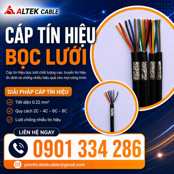Cáp Tín Hiệu Chống Nhiễu 6×0.22mm² ALTEK KABEL
