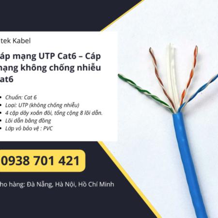Cáp mạng UTP Cat6 – Cáp mạng không chống nhiễu Cat6 sẵn kho Đà Nẵng, Huế Cáp mạng UTP Cat6 – Cáp mạng không chống nhiễu Cat6 sẵn kho Đà Nẵng, Huế
