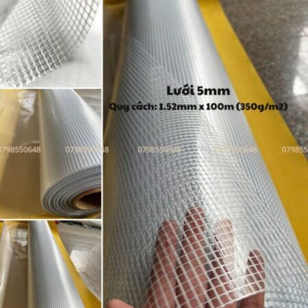 Màng pvc lưới 5mm – bền chắc, ứng dụng đa năng