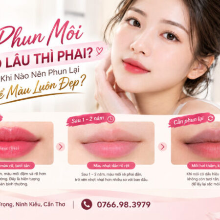 Phun Môi Bao Lâu Thì Phai? Và Khi Nào Nên Phun Lại Để Màu Luôn Đẹp? Eva Spa Cần Thơ