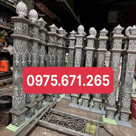 Trụ cầu thang sắt nghệ thuật theo mẫu