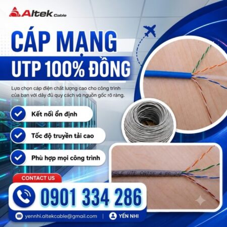 Cáp Mạng UTP CAT5E CAT6 100% Đồng ALTEK KABEL