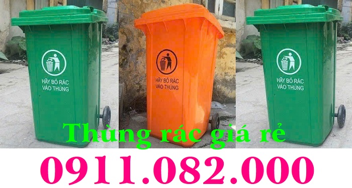 Giá sỉ thùng rác nhựa- thùng rác 120L 240L 660L hàng Việt Nam chất lượng mới 100%- lh 0911082000