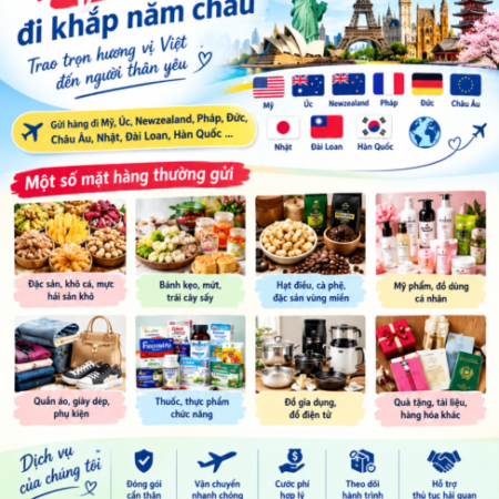 Gửi đặc sản quê hương đi Quốc Tế