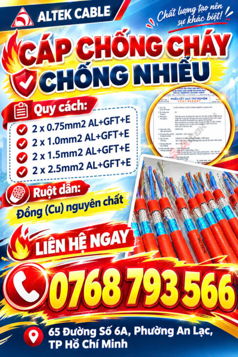CẦN BÁN Cáp Chống Cháy Chống Nhiễu Altek Kabel – Gía Tốt Hợp Lí, Đồng Nguyên Chất