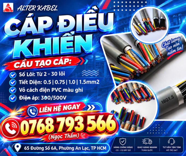 CẦN BÁN Cáp Điều Khiển ALTEK KABEL – Kết Nối Ổn Đinh, Vận hành Bền bỉ