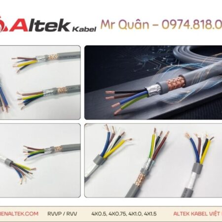 Altek Kabel: Cáp điều khiển 4 lõi mềm – Rvv, Rvvp