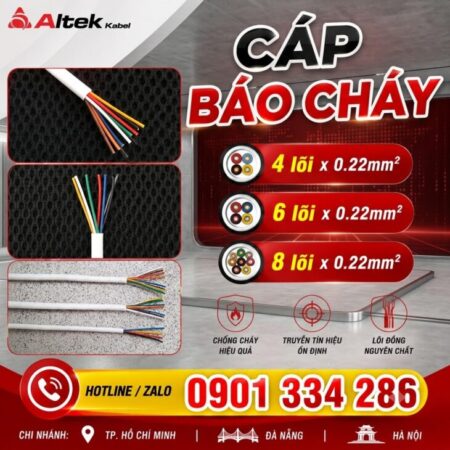 Cáp Báo Cháy 0.22mm² Ruột Đồng ALTEK KABEL