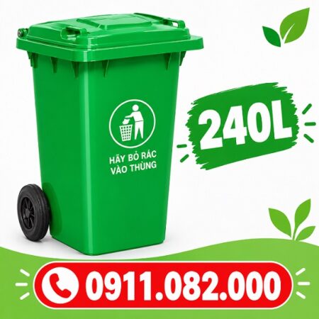 Thùng rác 120l 240l giá rẻ-lh 0911082000