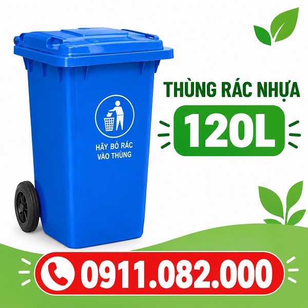 Thùng rác 120l 240l giá rẻ-lh 0911082000