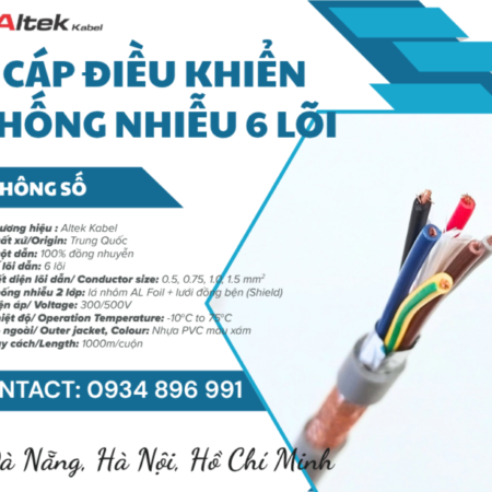 Cáp Điều Khiển 6×0.75 Mm2 Chống Nhiễu Bình Dương, Long An, Cần Thơ