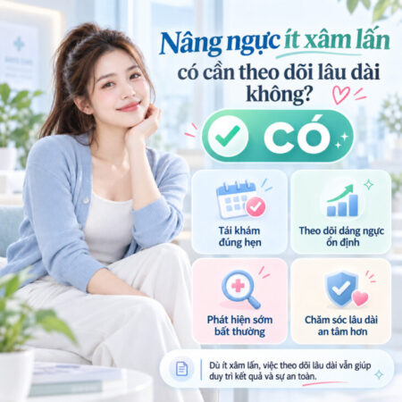 Nâng ngực ít xâm lấn có cần theo dõi lâu dài không?